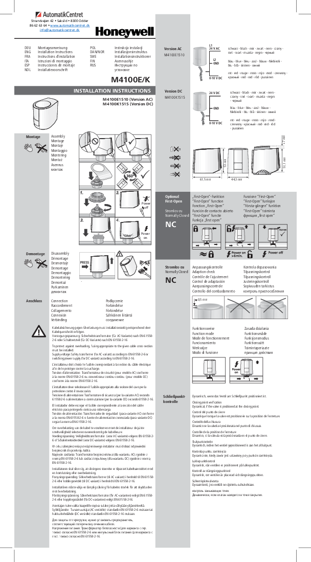 

M4100K1515 Installation EN

