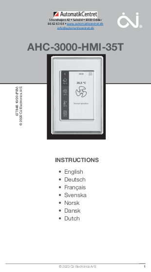 

AHC 3000 HMI 35T brugsvej

