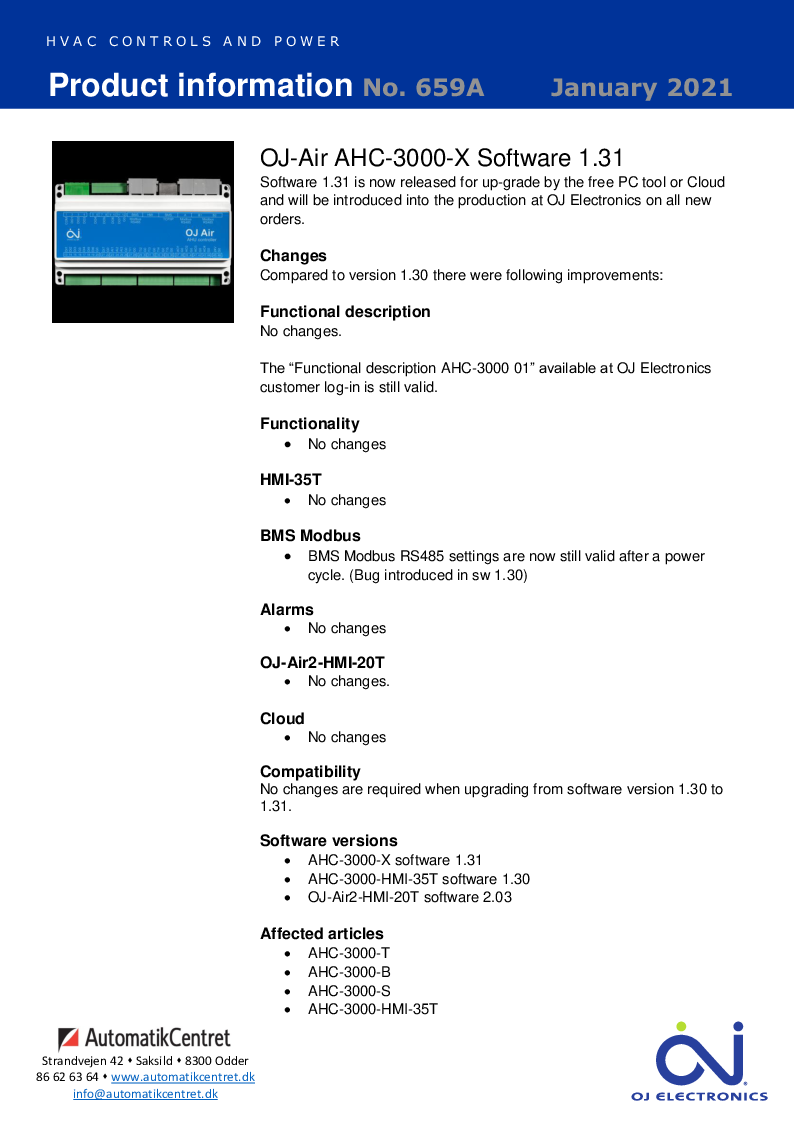 

659A AHC 3000 X SW 1.31 Jan 2021

