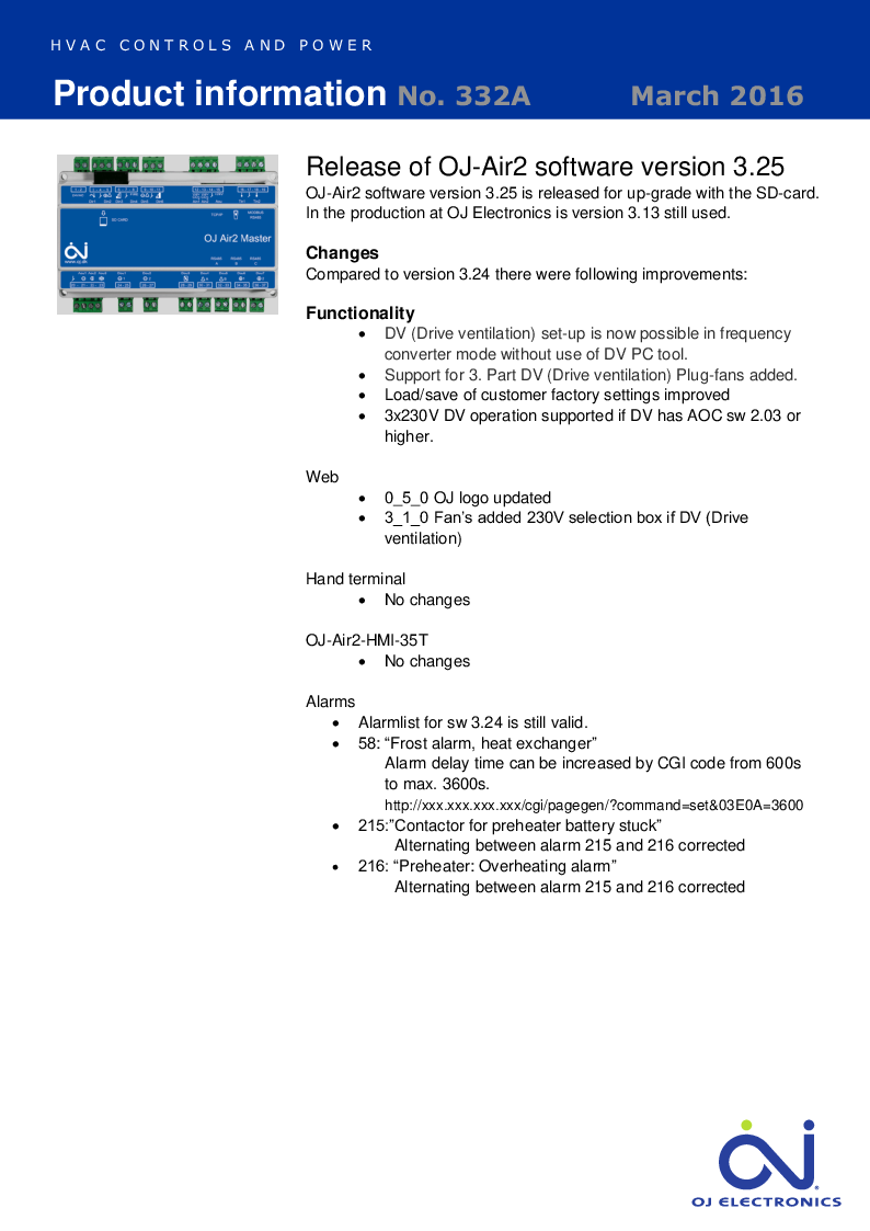 

332A OJ Air2 SW 3.25 Mar 2016

