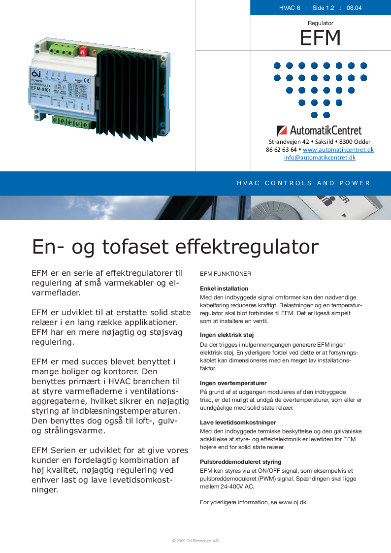 

EFM Datablad DK

