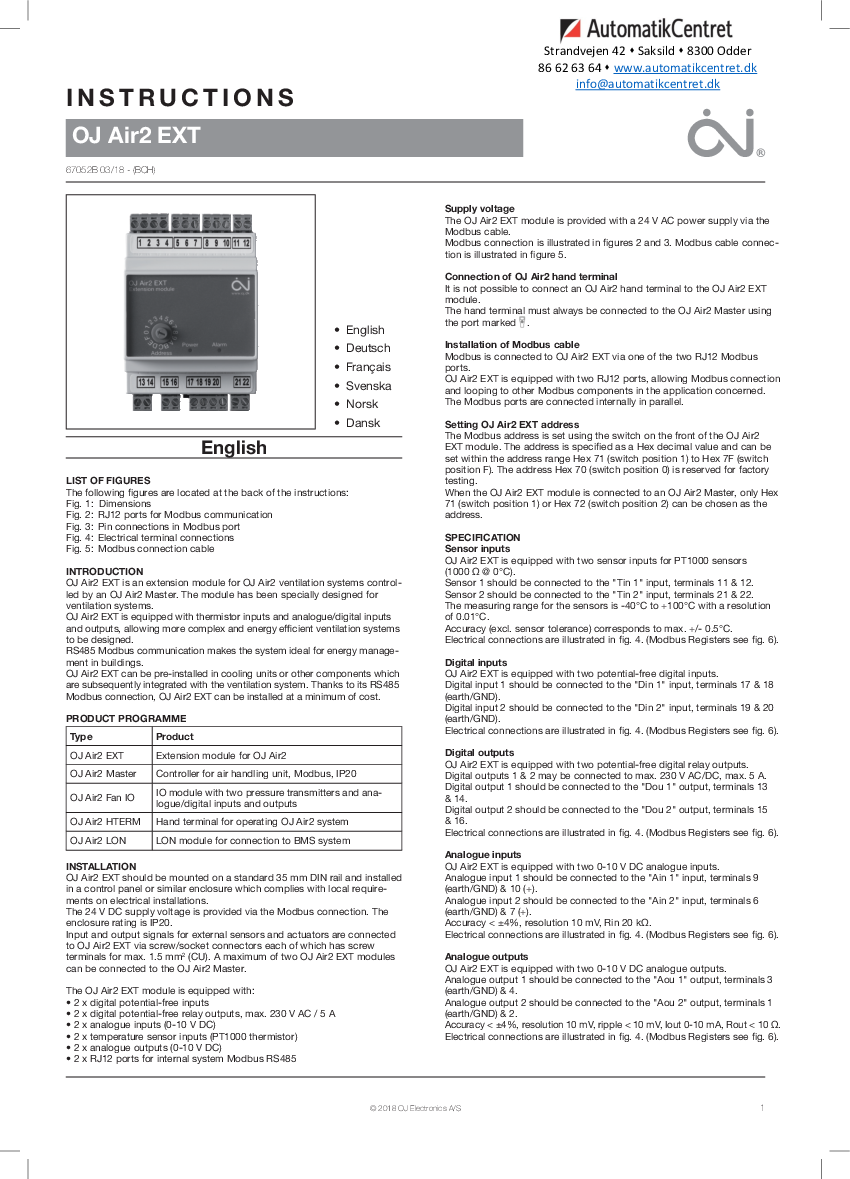 

OJ Air2Ext instruktion ENG DK

