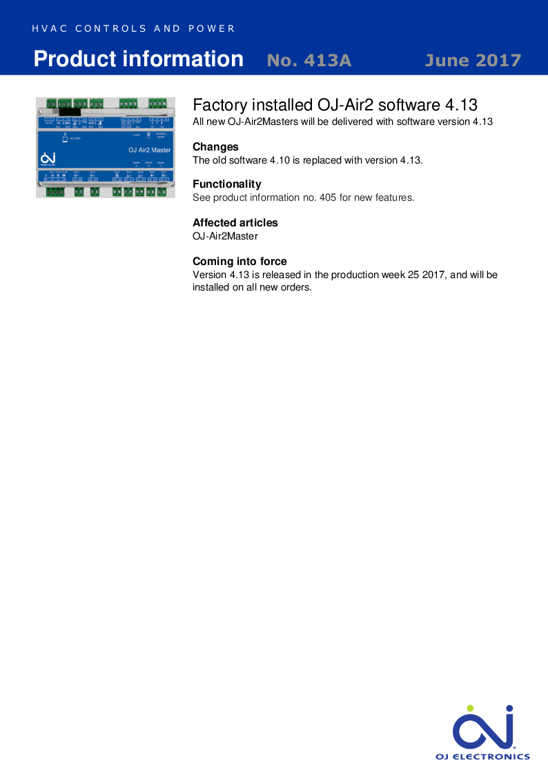 

413A OJ Air2 SW 4.13 factory installed Jun 2017

