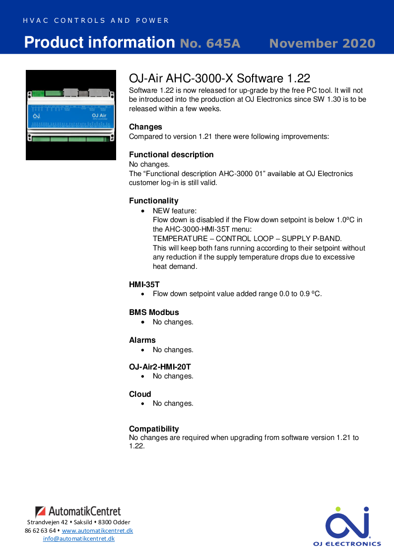 

645A AHC 3000 X SW 1.22 Nov 2020

