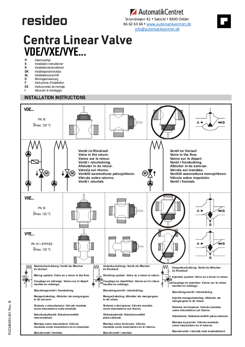 

VDE VXE VYE Installationsvejledning EN


