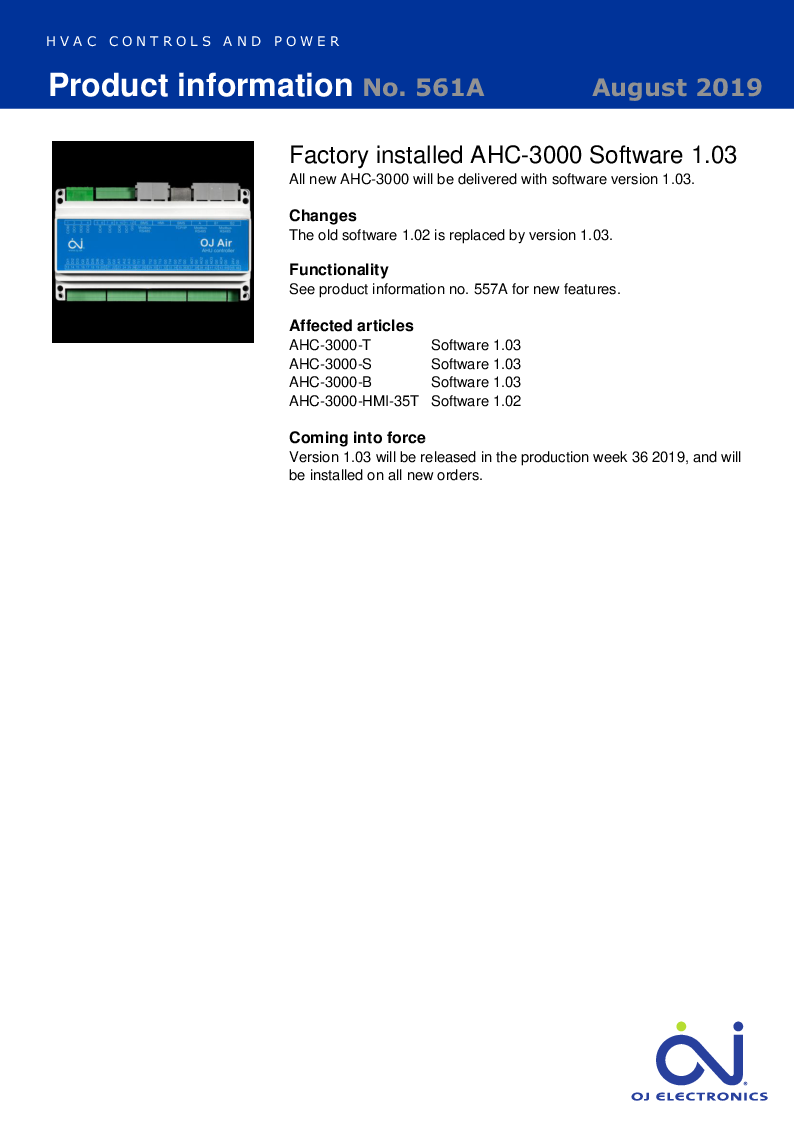 

561A AHC 3000 SW 1.03 factory installed August 2019.docx

