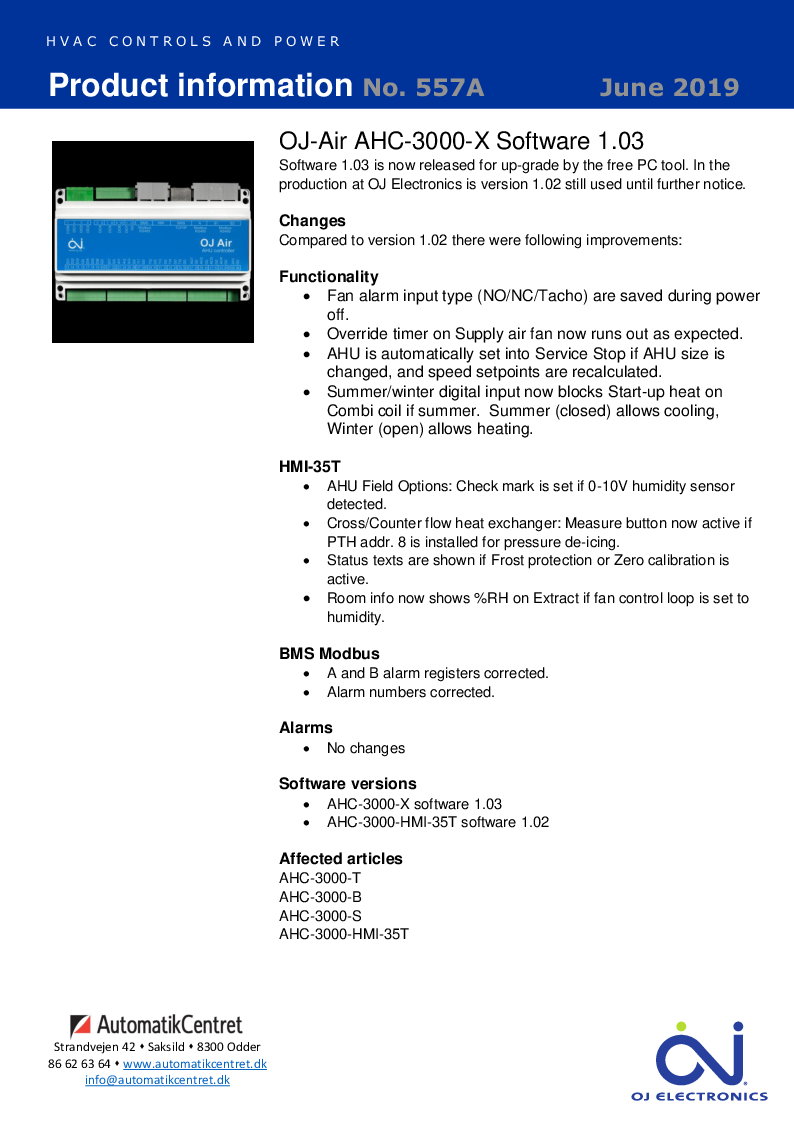 

557A+AHC 3000 X+SW+1.03+June+2019

