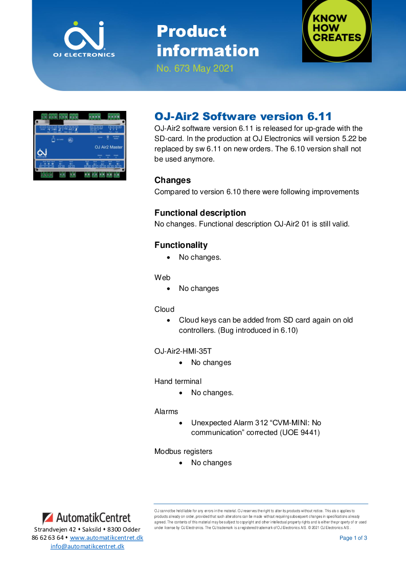 

673A OJ Air2 SW 6.11 Mar 2021

