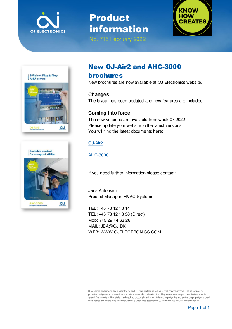 

715A OJ Air2 and AHC 3000 brochure Feb 2022

