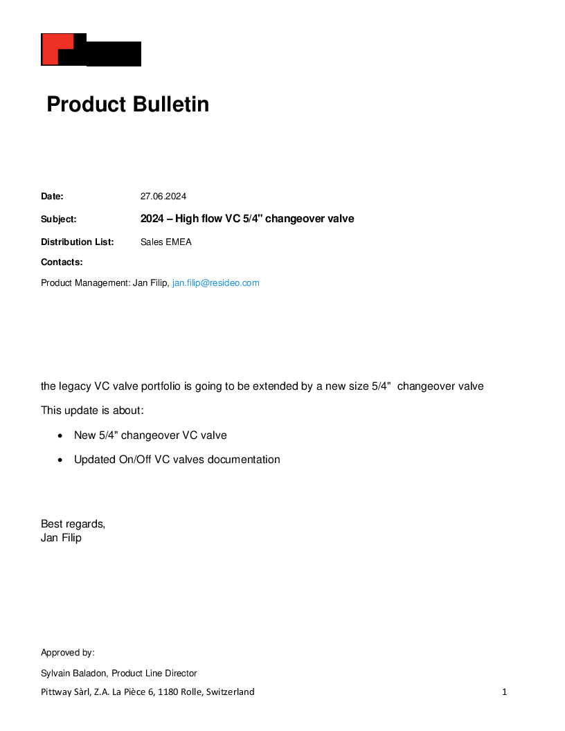 

VCZMU6000U   Product bulletin VC high flow

