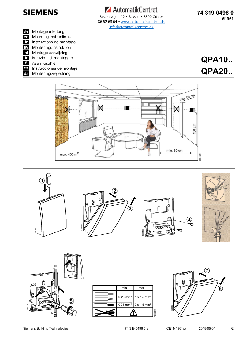 

QPA10 20 monteringsvejl.

