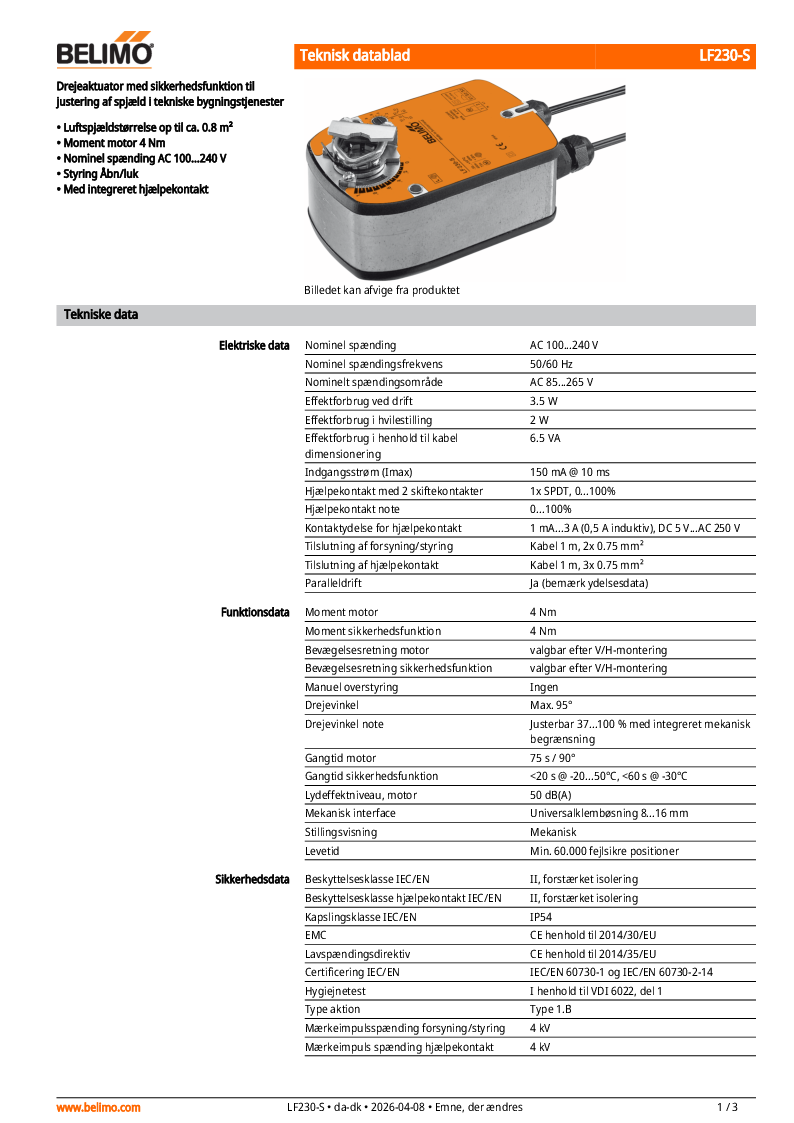 

LF230 S Datablad

