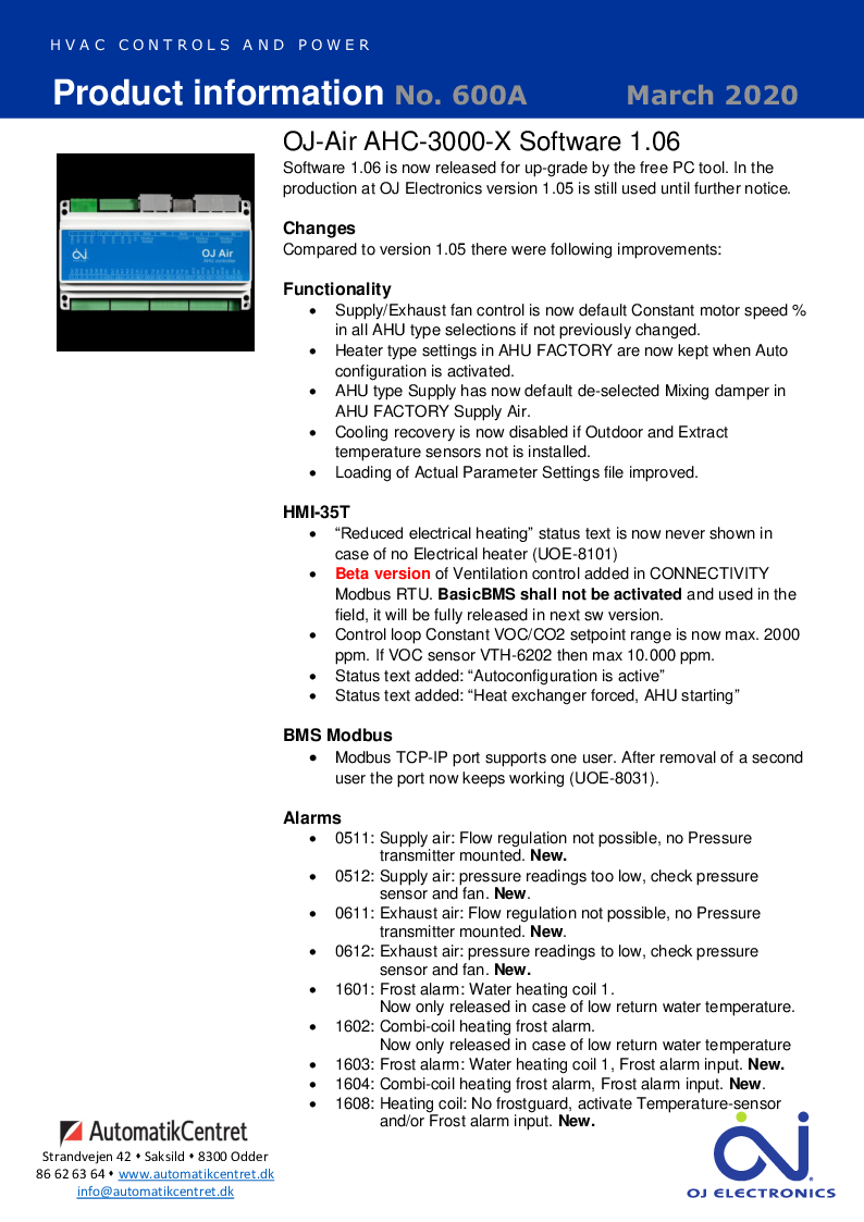 

600A AHC 3000 X SW 1.06 Mar 2020

