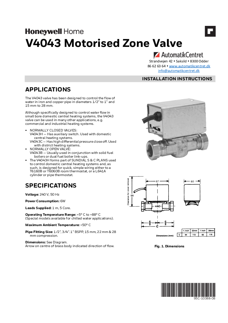 

v4043C   Installation EN

