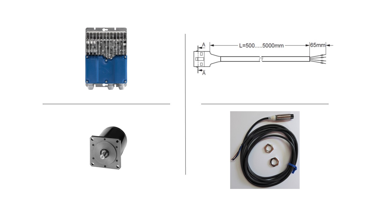 Styring og stepmotor 2Nm m/display inkl.motorkabel | OJ-RHX2M-11412