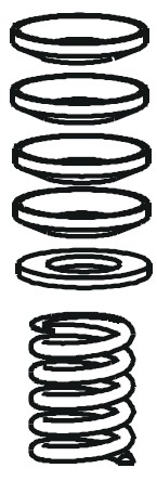 Pakn.sæt f.V5011/13R + V5328/29 med 10mm spindel | R43176754-002