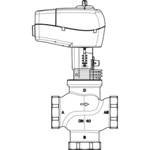Motor til 3-punktstyring AMV 435 - 230V | AMV435-230