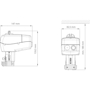 Motor til 3-punktstyring AMV 435 - 230V | AMV435-230