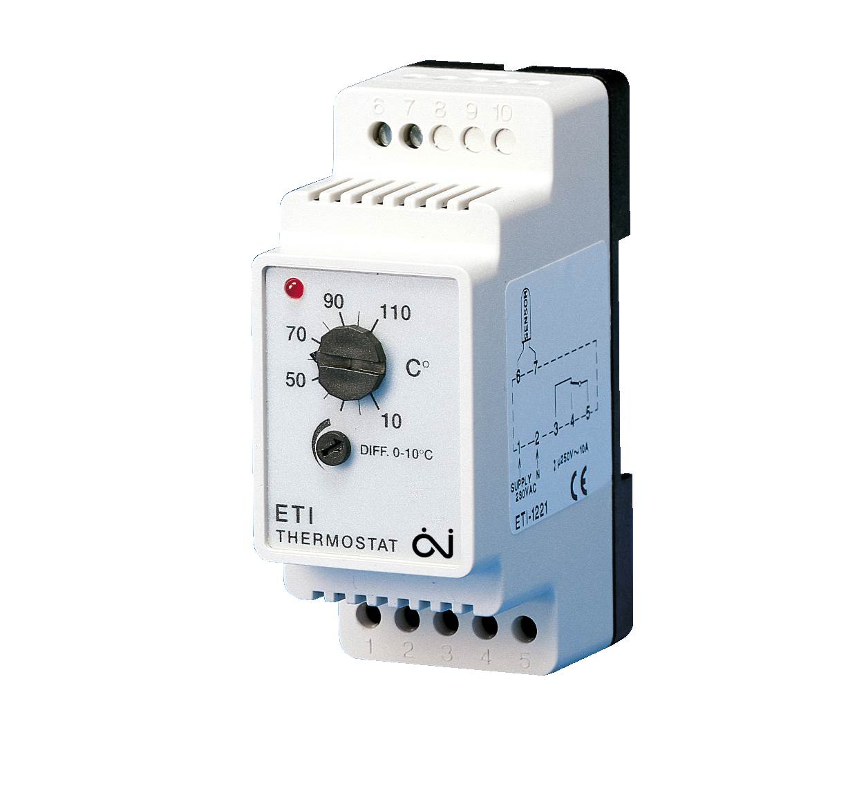 Kompakt ON/OFF Køle-/frosttermostat | ETI-1551