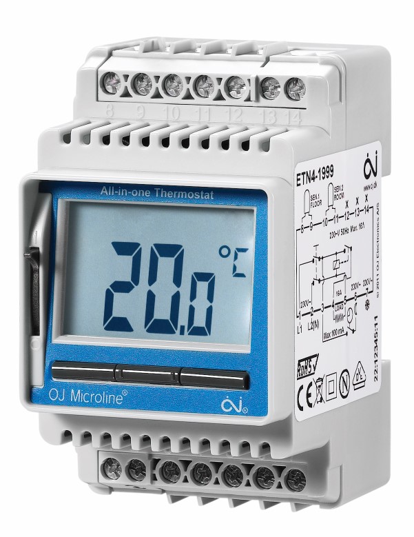 Termostat All-in-one  f/DIN mont. -19,5-70C | ETN4-1999