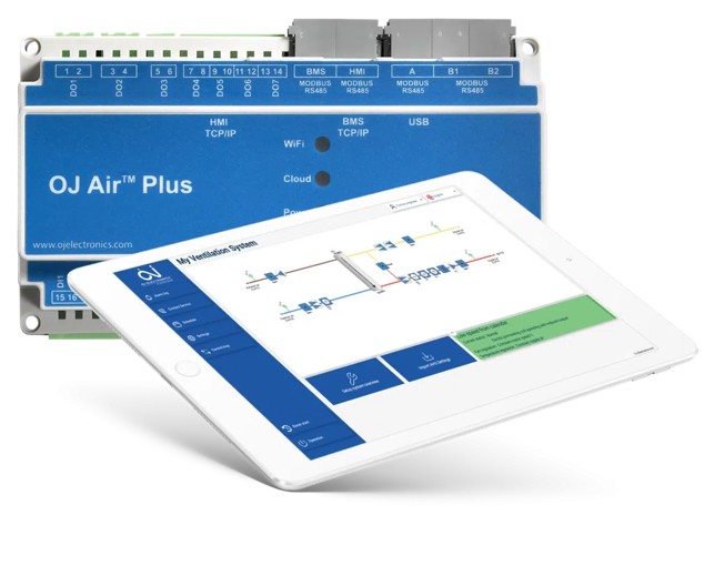 OJ Air-Plus AHU-styringssystem | OJ-AIR-PLUS-A3