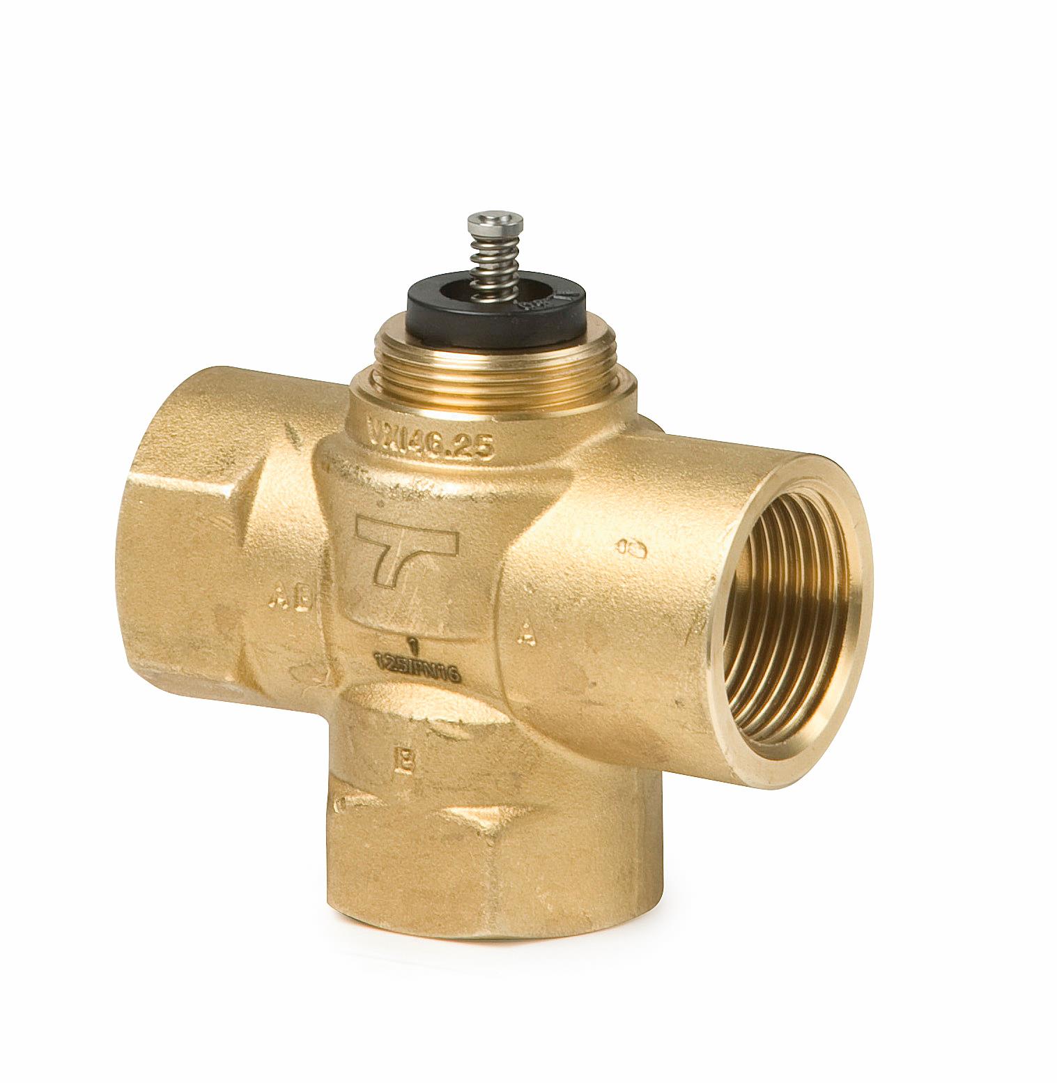 3-ports zoneventil, indvendigt gevind, PN16, DN20, kvs 3,5, kvs bypass 2,45 | VXI46.20